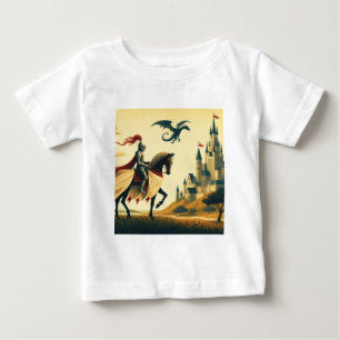 Camiseta Cavaleiro Medieval/dragão/fantasia do castelo