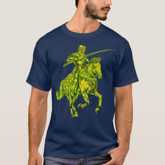 Camiseta Cavaleiro Medieval em Horseback Jousting