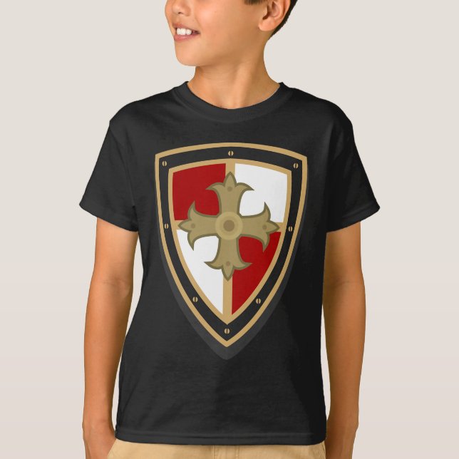 Camiseta Cavaleiro Medieval - Túnis medieval renascentista (Frente)