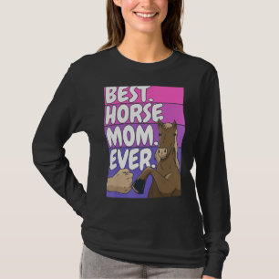 Camiseta Cavaleiro Melhor Cavalo Mãe Andando Cavalo De Cava