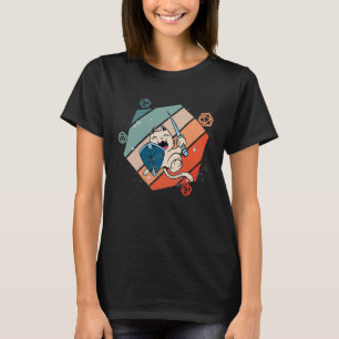 Camiseta Cavaleiro Paladino Gato Fofo D20 RPG de Mesa Papel