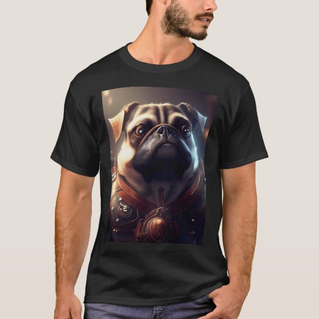 Camiseta Cavaleiro: Pug (Frente)