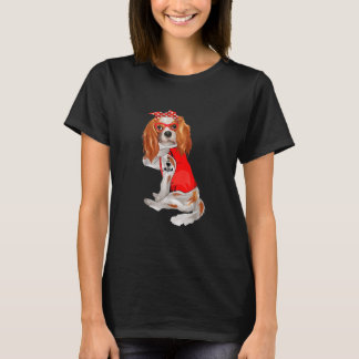 Camiseta Cavaleiro Rei Charles Spaniel Dog Tattoo I Love