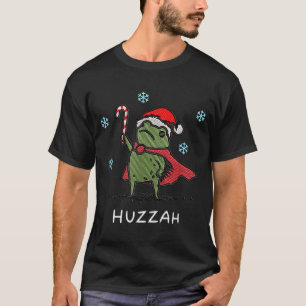 Camiseta Cavaleiro Sapo Huzzah Citação Engraçada Espada Mem