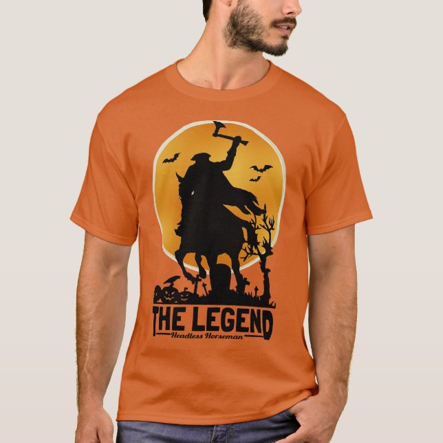 Camiseta Cavaleiro Sem Cabeça A Noite (Frente)