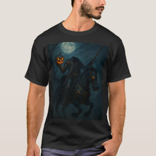 Camiseta Cavaleiro Sem Cabeça de Terror Gótico Steampunk