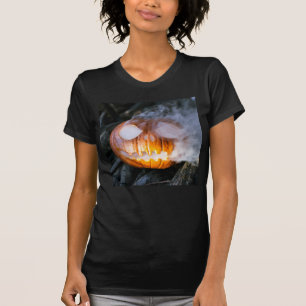 Camiseta Cavaleiro sem Cabeça Jack-o-Lanterna Cabeça uma Ch