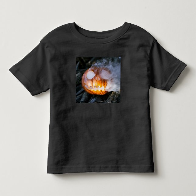 Camiseta Cavaleiro sem Cabeça Jack-o-Lanterna Cabeça uma Ch (Frente)