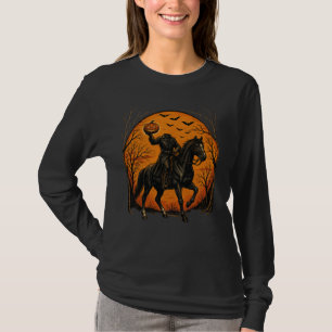Camiseta Cavaleiro Sem Cabeça No Abóbora De Cavalalo Hallow