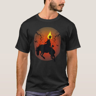 Camiseta Cavaleiro Sem Cabeça Vintage Silhueta Vintage