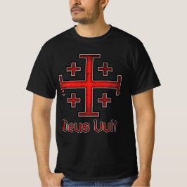 Camiseta Cavaleiro Templário de Jerusalém Cruz Cristã