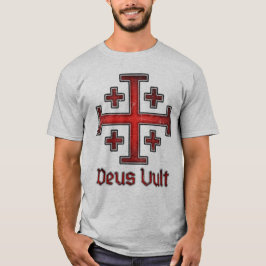 Camiseta Cavaleiro Templário de Jerusalém Cruz Cristã