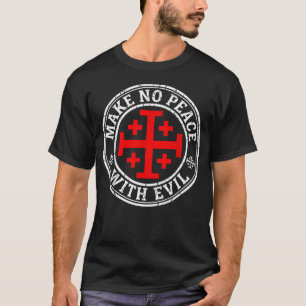 Camiseta Cavaleiro Templário de Jerusalém Não Faça Paz com