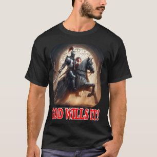 Camiseta Cavaleiro Templário Deus Quer Isso no Cavaleiro da