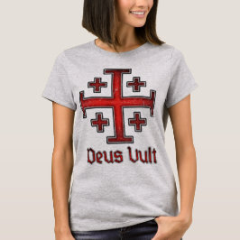 Camiseta Cavaleiro Templário Deus Vult Cruz Cristã