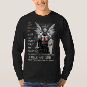 Camiseta Cavaleiro Templário Eu Sou Uma Criança De Deus Um 