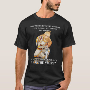 Camiseta Cavaleiro Templário, Mulher Cristã, Eu Sou A Guerr