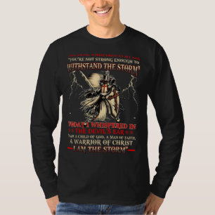 Camiseta Cavaleiro Templário Sou Filho de Deus Guerreiro de