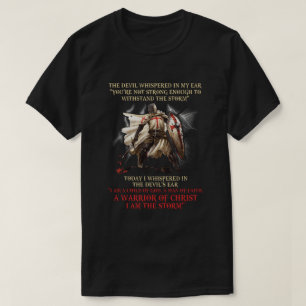 Camiseta Cavaleiro Templário Um Guerreiro De Cristos Eu So