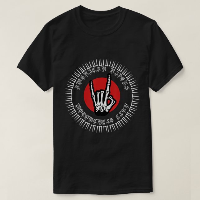 Camiseta Cavaleiros Americanos - Motorcycle Club - Biker -  (Frente do Design)