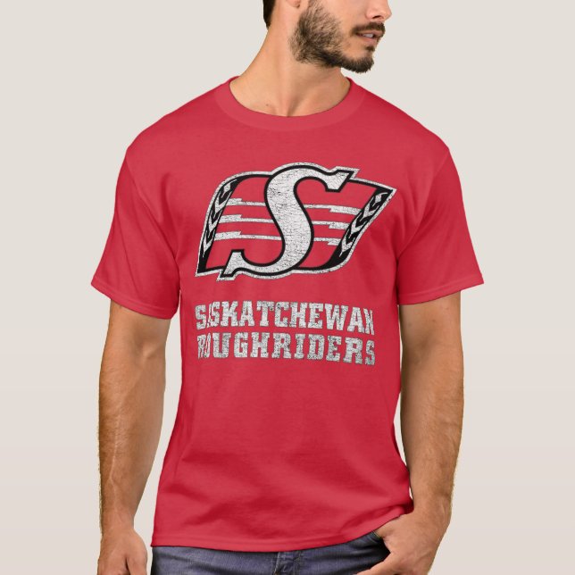 Camiseta Cavaleiros Ásperos de Saskatchewan vintage (Frente)