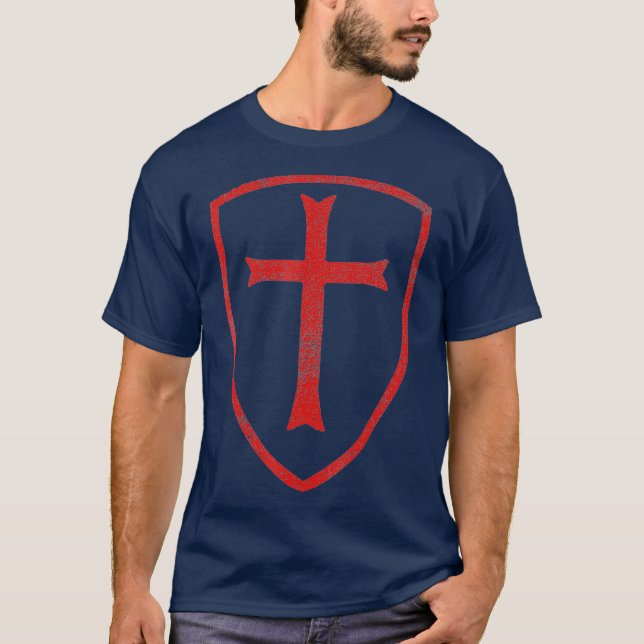 Camiseta Cavaleiros Cruzados Templários Cruzadores Homens I (Frente)