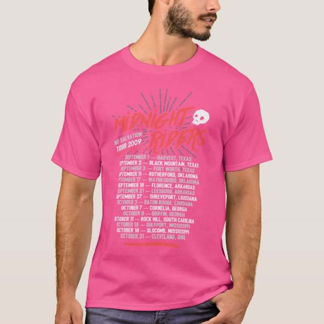 Camiseta Cavaleiros da Meia-Noite - Tour Sem Salvamento (Frente)