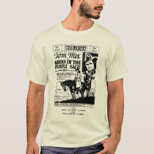 Camiseta Cavaleiros de Tom Mix do anúncio 1925 do sábio