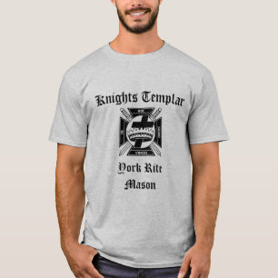 Camiseta Cavaleiros Templar, pedreiro do rito de York