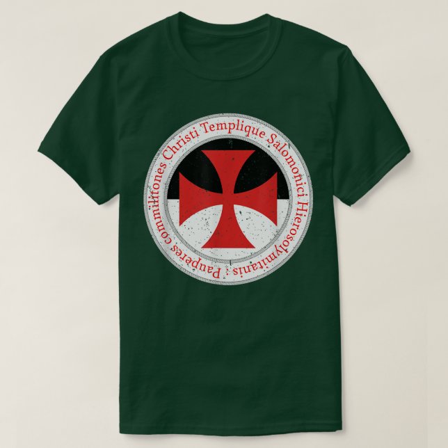Camiseta Cavaleiros Templários (Frente do Design)