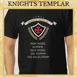 Camiseta Cavaleiros Templários Cruzam guerreiro medieval do