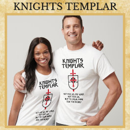 Camiseta Cavaleiros Templários da Idade Média Guerreiros da