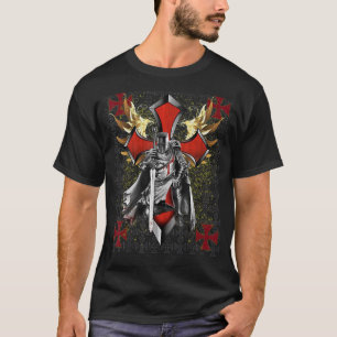 Camiseta Cavaleiros Templários Fé Em Jesus Cristo Christian