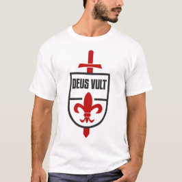Camiseta Cavaleiros Templários MOTTO DEUS VULT T Shirt