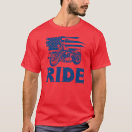Camiseta Cavalgada, Bandeira Americana de Motociclista