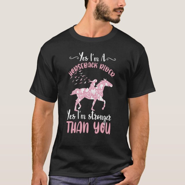 Camiseta Cavalgada Coração Mais Forte Cavaleiro (Frente)