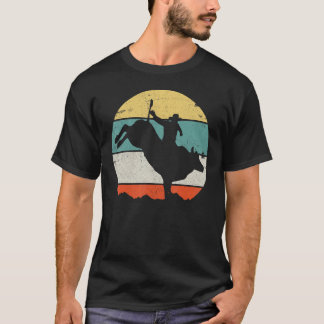 Camiseta Cavalgada de Touro Rodeio Cowboy Western País Retr