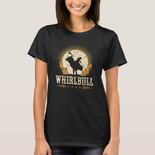 Camiseta Cavalgada de Touro Whirlbull Rodeio Jaripeo Homens