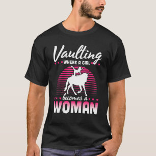 Camiseta Cavalgada em Trampolim para Meninas que Praticam G