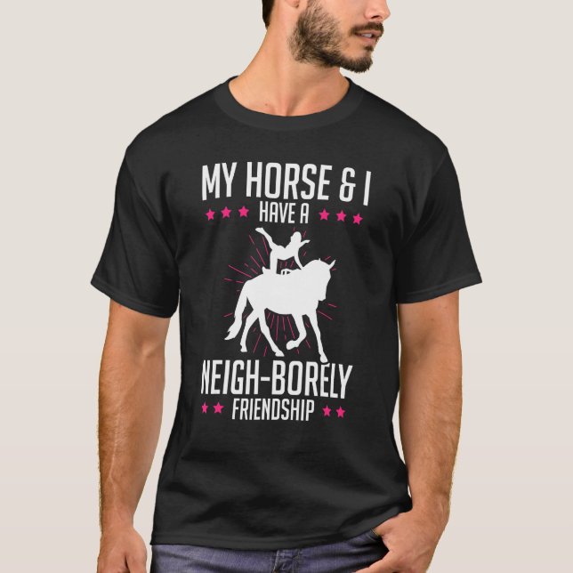 Camiseta Cavalgada em Trampolim para Meninas que Praticam G (Frente)