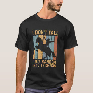 Camiseta Cavalgada engraçada caindo amante de cavalos Eques