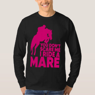 Camiseta Cavalgada Para Homens Mulheres Égua Equestre Legal