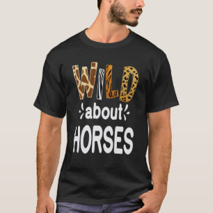 Camiseta Cavalgada Selvagem de Cavalos e Cavalgada