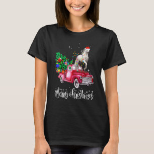 Camiseta Cavalgando Caminhão Vermelho Natal Feliz Natal