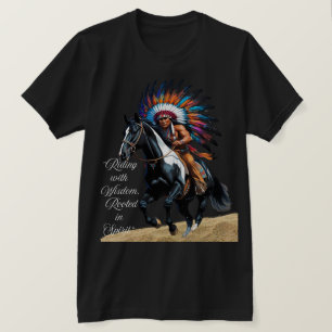 Camiseta Cavalgando com Sabedoria, Enraizado em Espírito”
