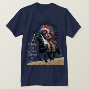 Camiseta Cavalgando com Sabedoria, Enraizado em Espírito”