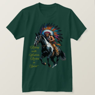 Camiseta Cavalgando com Sabedoria – Espírito Nativo