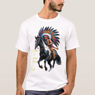Camiseta Cavalgando com Sabedoria – Espírito Nativo