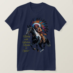 Camiseta Cavalgando com Sabedoria – Espírito Nativo