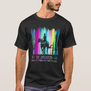 Camiseta Cavalgando Entrando Na Escuridão Eu Vou